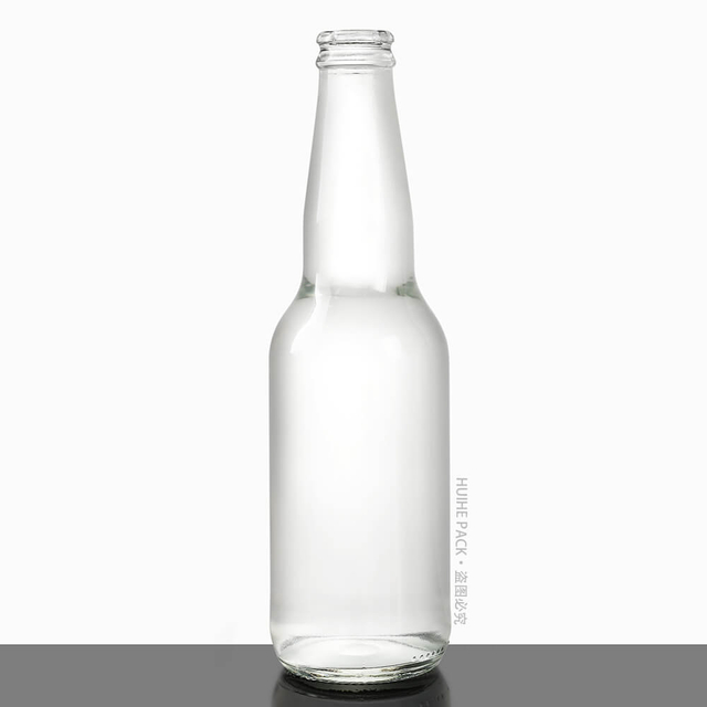 330 ml lange Hals-Flint-Flaschen mit klarem Fruchtbier und Apfelwein