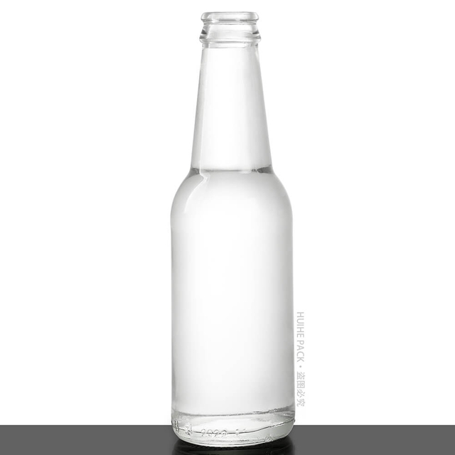 250 ml klare, kohlensäurehaltige Apfelweinglasflasche mit 26 mm Kronkorken