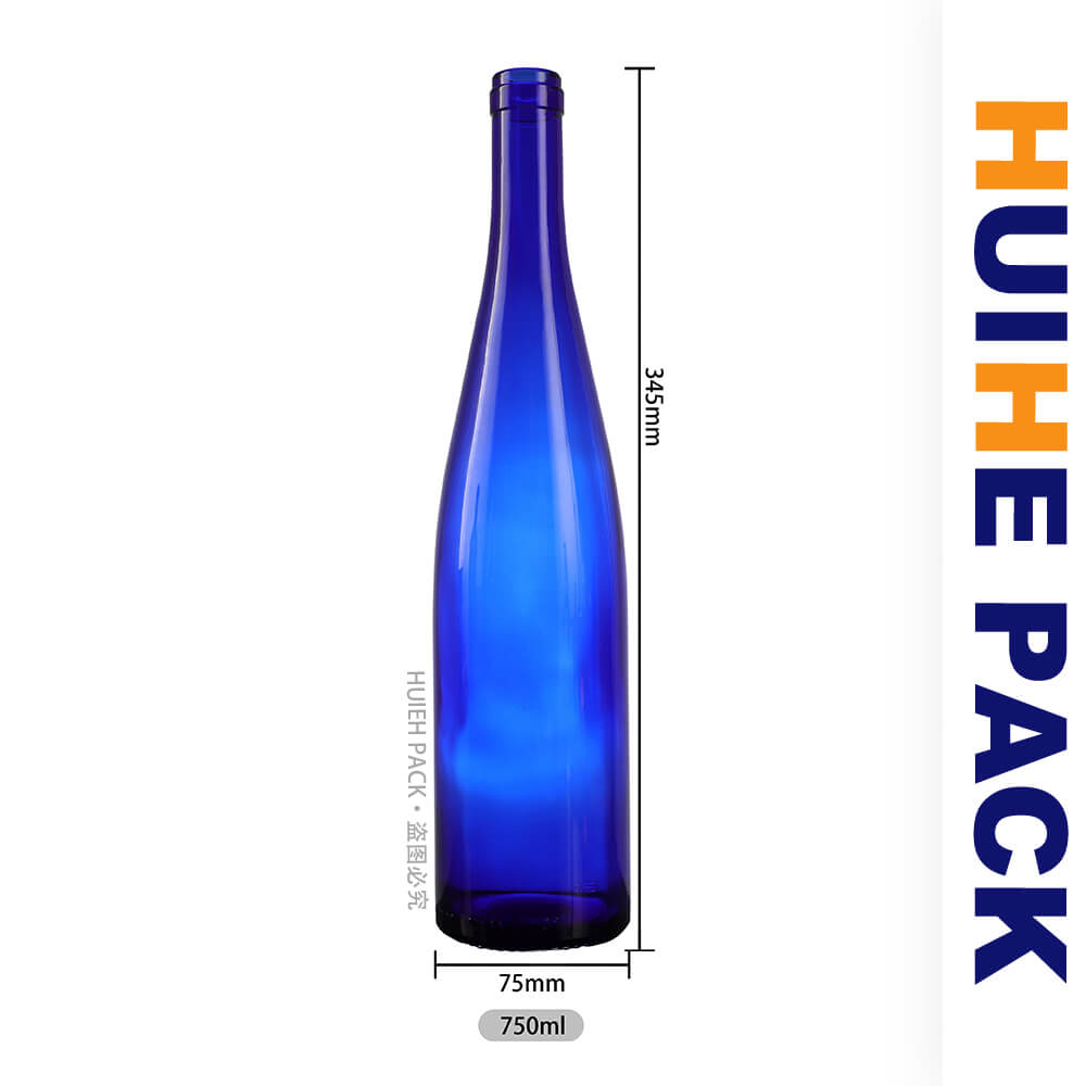 Cobalt Blue Vodka Bottle Kobaltblaue Wodkaflasche