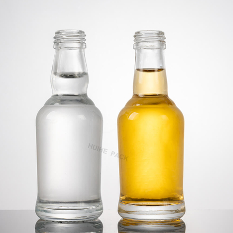 Klare Tennessee-Miniatur-Schnapsflaschen f&uuml;r Whisky-Rum-Tequila