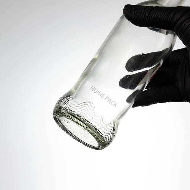 288 ml Premium-Zylinderglas-Wasserflasche mit langem Hals