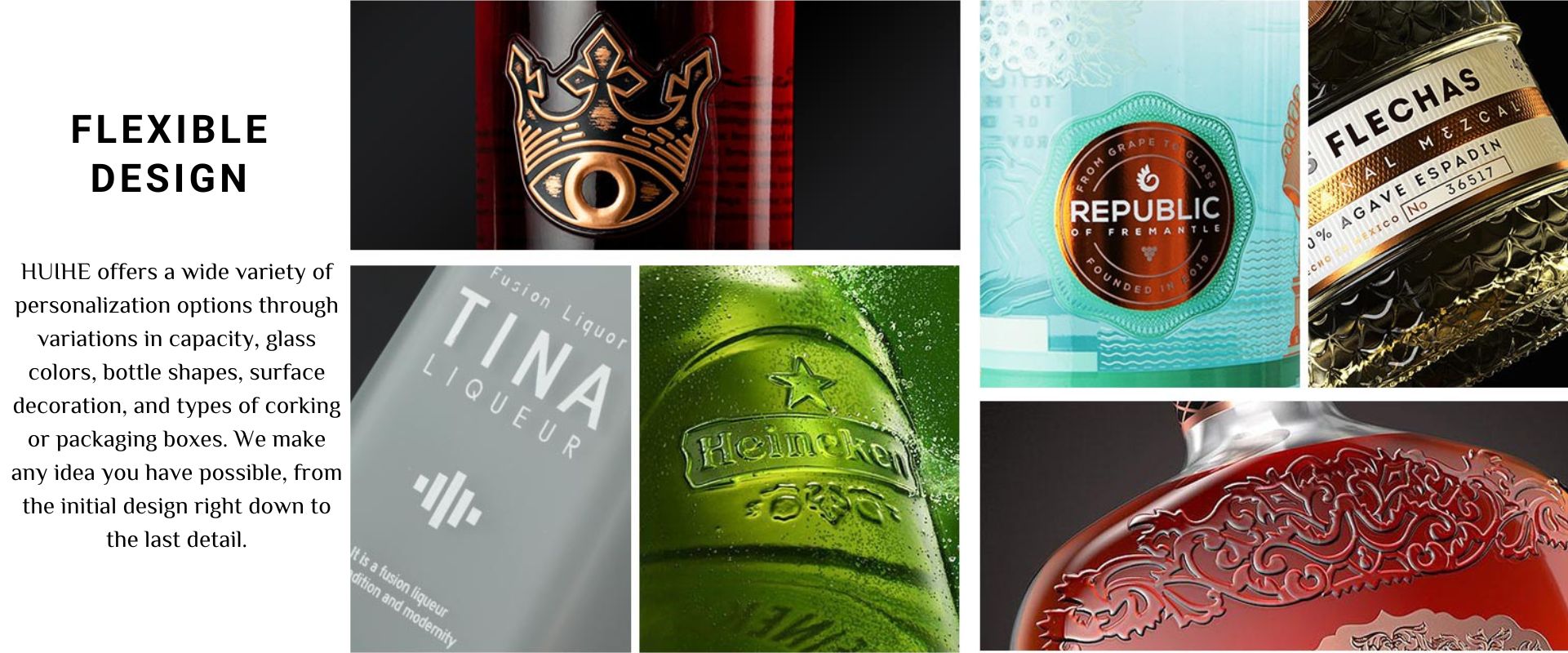 custom liquor glass bottle Custom Spirituosenglasflasche