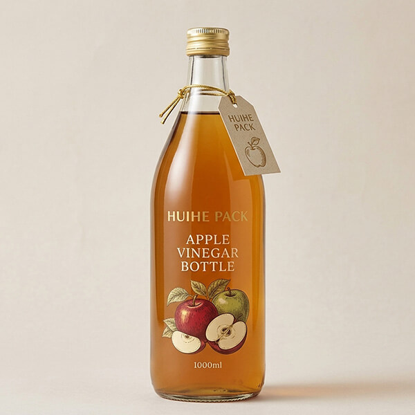 1L Glasessigflasche mit Verschluss
