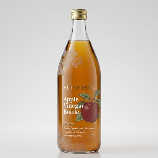1000 ml runde Essigflasche