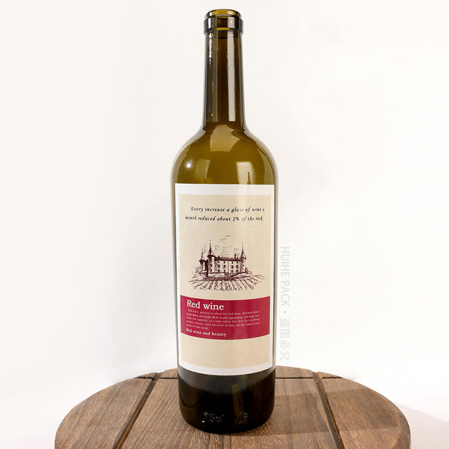 Südafrika Nr. 5 Rotweinglasflasche mit Etikett