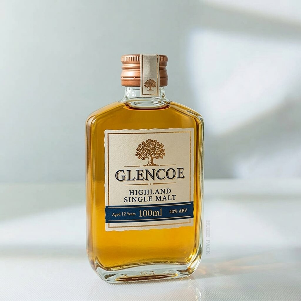 Whiskey-Flasche, Glasflasche
