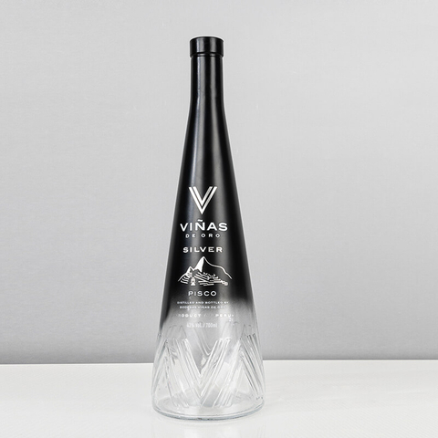 500 ml 700 ml Gro&szlig;handel verj&uuml;ngter Halsglas Spirituosenflasche mit Korkkappe