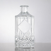 Winkelkanten Diamond-Muster quadratische Glas Liuqor Flasche