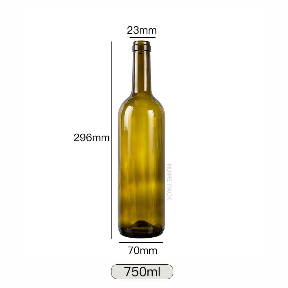 750 ml 765 ml Weinflasche aus grünem Glas (15)