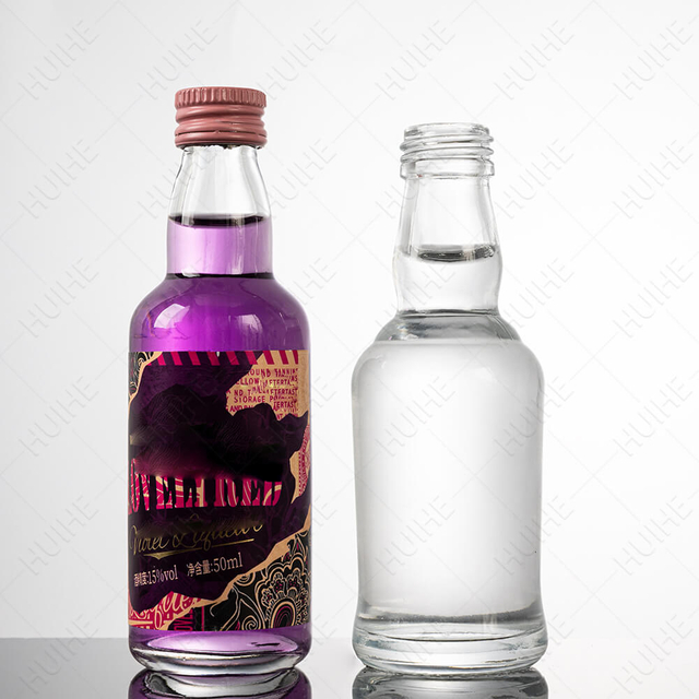 Klare Tennessee-Miniatur-Schnapsflaschen für Whisky-Rum-Tequila