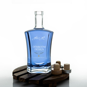 75CL Klarglas-Tequila-Flasche mit Korkdeckel