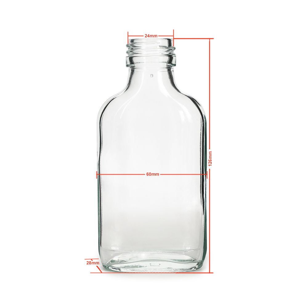 100 ml Flachmann-Schnapsflasche