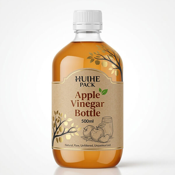 500 ml runde Essigglasflasche
