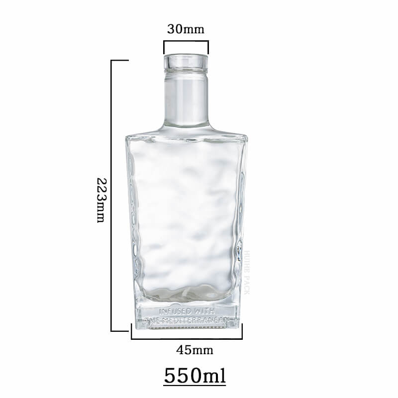 Rippled Texture liquor bottle-capacity Flaschenkapazität von Wackeltextextur