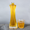 Twisted Oval Tailled Clear Glass Flasche 500 ml Gro&szlig;handel