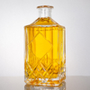 Winkelkanten Diamond-Muster quadratische Glas Liuqor Flasche