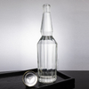 Hexagonale Winkelglas Whiskyflasche mit langem Hals