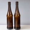 550 ml Bernsteinzylinderglasbrauflasche mit Schraubenkappe
