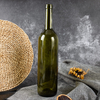 750 ml grüne Bordeaux-Weinflasche aus Glas mit T-Korken