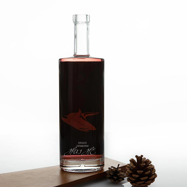 Philadelphia Oval Glass Spirits Flasche