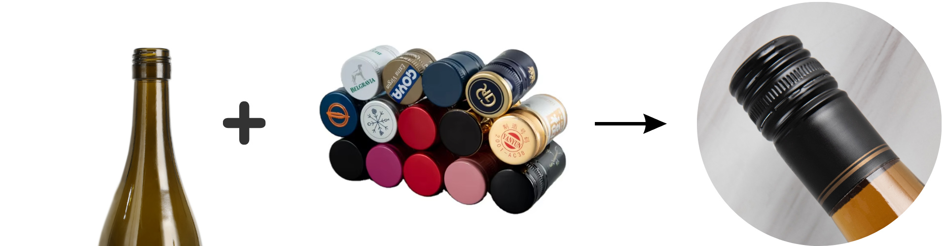 aluminum screw cap Schraubverschluss aus Aluminium