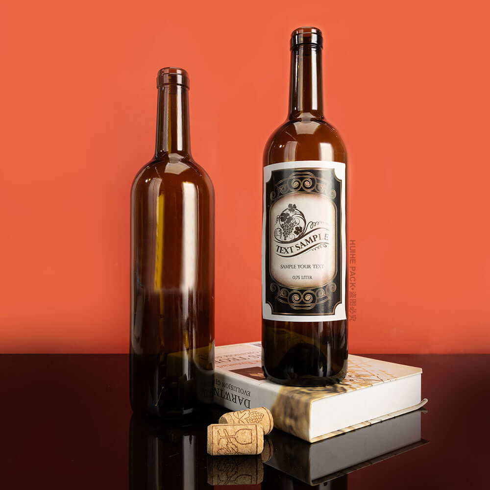 Weinflasche mit Etikett