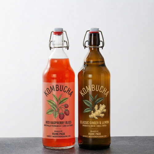 gro&szlig;e Kombucha-Flasche