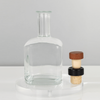 350 ml quadratischer langer Halsgla -Spirituosenflasche mit Korkkappe