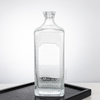 1000 ml gepr&auml;gte quadratische Glasflasche Flasche