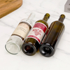 750 ml leere Bordeaux-Rotweinflasche mit grünem Bernsteinkorken