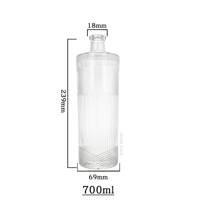 Zylindrisch gestreifte Spirit-Flaschenkapazit&auml;t