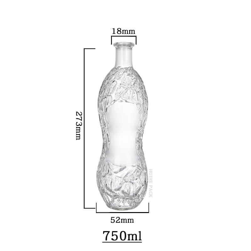 Irregular whiskey bottle-capacity Unregelmäßige Whisky-Flaschenkapazität