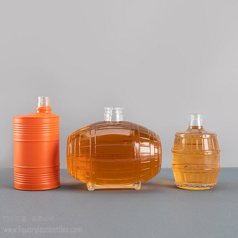 Kundenspezifische, einzigartige Glasfassflaschen-Fassfass-Whisky-Wodka-Lik&ouml;rverpackung