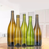 Weinglasflasche mit Schraubverschluss, braun, grün, burgunderrot