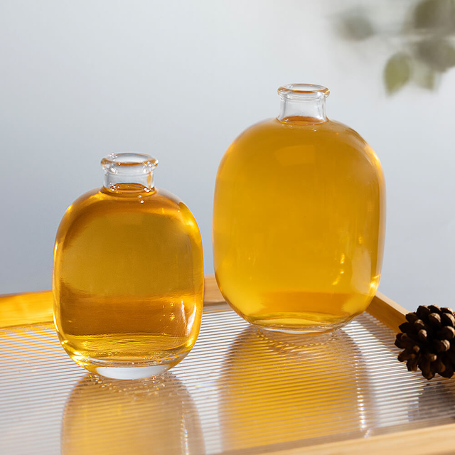 Runde 250 ml 500 ml fruchtige Alkoholglasflaschen