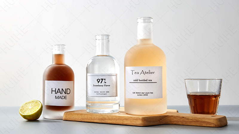 Klassische runde Schnapsflasche – nordische Schnapsflasche