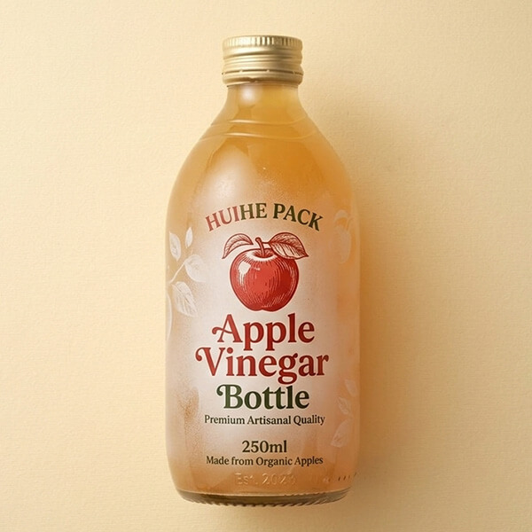 250 ml Apfelessig-Glasverpackung