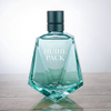Geometrisches Design eckiger, facettiertes Glasflaschenflasche