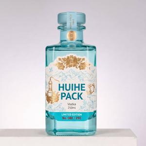 Rechteckige Prisma Clear Mini Glass Spirituosenflasche 250 ml