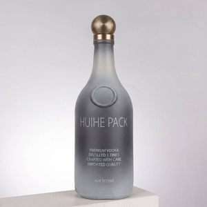 Abgerundete Knollenzylinderglasflaschenflasche Flasche