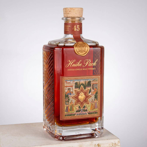 Rechteckige Prisma -Glas -Whiskyflasche mit besserem Griff