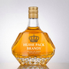 Winkelformglas Liuqor Flasche mit facettierten Seiten